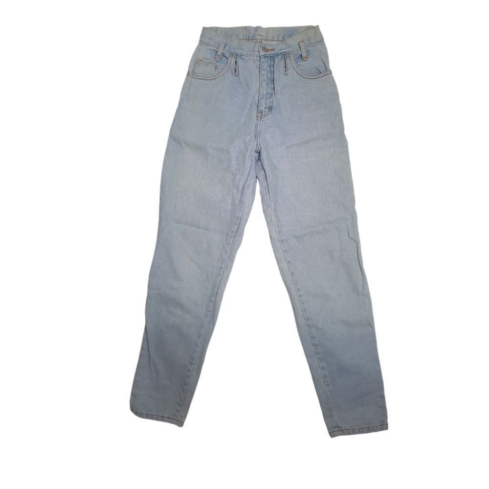 VINTAGE 90s Jordache light wash high‎ rise tapered mom jeans 26